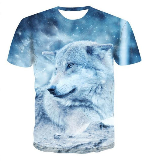 T-Shirt Loup Blanc